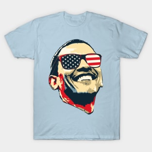 Barack Obama Happy Merica Pop Art T-Shirt